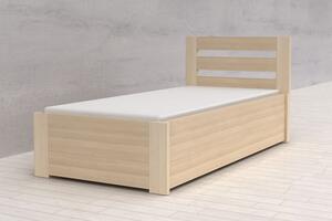 Via-nábytek Buková postel ATOS s úložným prostorem Povrchová úprava postele: Mooení odstín ooech, Rozmiry: 160 x 200
