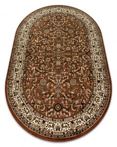 Makro Abra Oválný koberec ROYAL ADR 1745 hnědý Rozměr: 150x250 cm