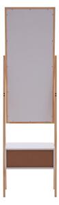 Stojací zrcadlo s dřevěným rámem 45x160 cm Rostok – Premier Housewares