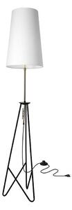 Stojací lampa TAFLO 1xE27/60W/230V bílá/černá/zlatá