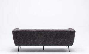 Sofa Noblesse 225cm Samet šedá černá