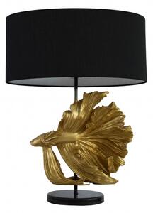 Stolová lampa Fisch Crowntail černozlatá