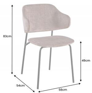 Jídelní židle TRACY šampaňská/černá samet Nábytek | Jídelní prostory | Jídelní židle | Všechny jídelní židle