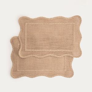 Jutové prostírání Calma 30x45 cm - set 2 ks Homla