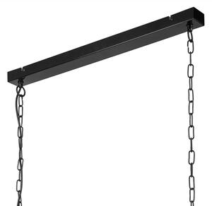 Lustr na řetězu MORGAN 3xE27/60W/230V černá/chrom