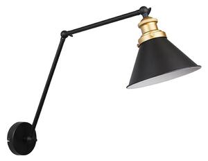 Nástěnná lampička FUNDO 1xE27/40W/230V černá/zlatá