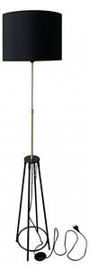 Stojací lampa TEGOLA 1xE27/60W/230V černá/zlatá