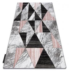 Koberec ALTER Nano trojúhelníky růžový velikost 280x370 cm | krásné koberce cz