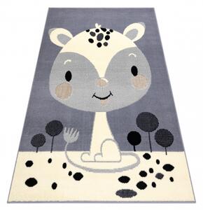 Balta Dětský kusový koberec BCF FLASH 3995 - Liška šedý Rozměr: 140x190 cm