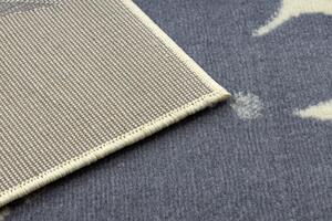 Balta Dětský kusový koberec BCF FLASH 3992 Slunce kočka strom krémový / šedý Rozměr: 140x190 cm