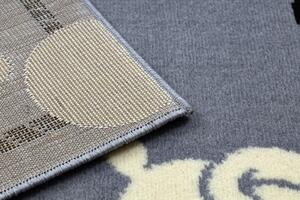 Balta Dětský kusový koberec BCF FLASH 3993 Hrošík šedý Rozměr: 120x160 cm