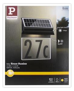 Paulmann 94694 - LED/0,2W IP44 Solární domovní číslo NEDA 3,7V