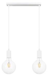 Lustr na lanku MIROS 2xE27/60W/230V bílá