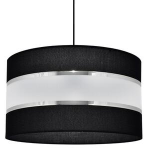 Lustr na lanku HELEN 1xE27/15W/230V pr. 35 cm černá/stříbrná
