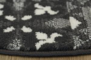 Balta Kulatý koberec Luna 503754/89922 šedý patchwork Rozměr: průměr 80 cm