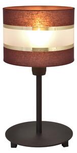 Stolní lampa HELEN 1xE27/15W/230V hnědá/černá/zlatá