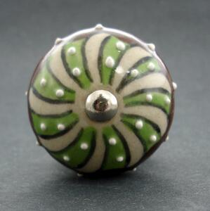 Nábytková úchytka-Zelený větrník Barva kovu: stříbrná
