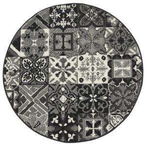 Balta Kulatý koberec Luna 503754/89922 šedý patchwork Rozměr: průměr 80 cm