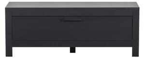 Černý TV stolek z borovicového dřeva 120x45 cm Bonk – Basiclabel
