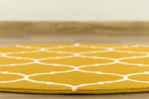 Balta Kulatý koberec LUNA 502682/89955 hořčicový / žlutý Rozměr: průměr 60 cm