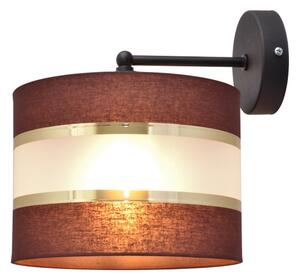 Nástěnná lampa HELEN 1xE27/15W/230V hnědá/černá/zlatá