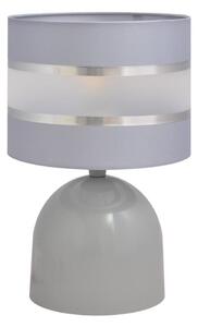 Stolní lampa HELEN 1xE27/15W/230V šedá/stříbrná
