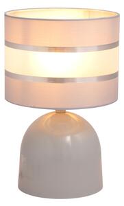Stolní lampa HELEN 1xE27/15W/230V šedá/stříbrná