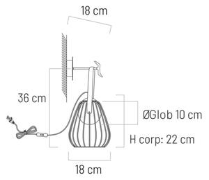 Klausen 101021 - Nástěnná lampa MEMORY 1xG9/4W/230V bílá/hnědá