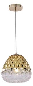 Klausen 111004 - Lustr na lanku DIAMOND 1xE27/11W/230V zlatá