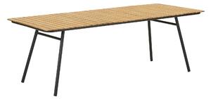 Zahradní stůl Canvoria 6 (přírodní + černá)