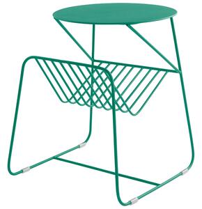 Jotex Zelený kovový odkládací stolek DALLY 56 x 59 cm