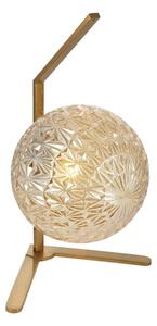 Klausen 108003 - Stolní lampa JUNO 1xE27/7W/230V béžová/zlatá