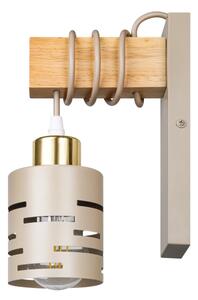 Nástěnná lampa ELEN 1xE27/35W/230V béžová/zlatá/hnědá