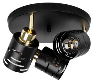 Bodové svítidlo ELEN 3xE27/35W/230V černá/zlatá
