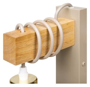 Nástěnná lampa ELEN 1xE27/35W/230V béžová/zlatá/hnědá