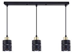 Lustr na lanku ELEN 3xE27/35W/230V černá/zlatá