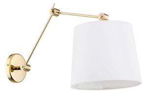Argon 4897 - Nástěnná lampa ZAKYNTOS PLUS 1xE27/15W/230V bílá/zlatá