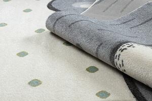 Makro Abra Dětský kusový koberec PETIT Medvěd krémový Rozměr: 80x150 cm