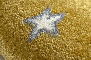 Makro Abra Dětský kusový koberec PETIT Měsíc Mráčky Hvězdičky žlutý Rozměr: 160x220 cm