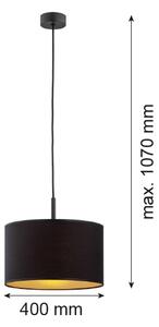 Argon 4341 - Lustr na lanku KARIN 1xE27/15W/230V černá/zlatá