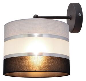 Nástěnná lampa HELEN 1xE27/15W/230V černá/šedá/stříbrná