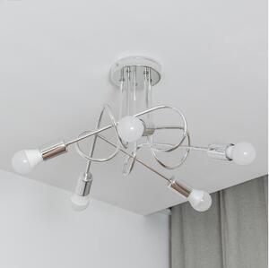 Přisazený lustr OXFORD 5xE27/15W/230V lesklý chrom