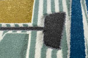 Makro Abra Dětský kusový koberec PETIT Loďka Plachetnice zelený Rozměr: 80x150 cm