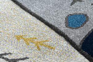 Makro Abra Dětský kusový koberec PETIT Indiánské Teepee šedý Rozměr: 160x220 cm