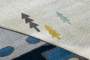 Makro Abra Dětský kusový koberec PETIT Indiánské Teepee šedý Rozměr: 120x170 cm