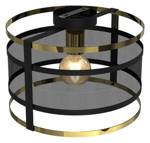 Přisazený lustr RIM 1xE27/60W/230V černá/zlatá