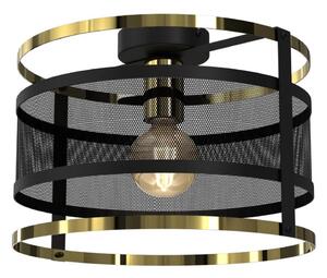 Přisazený lustr RIM 1xE27/60W/230V černá/zlatá