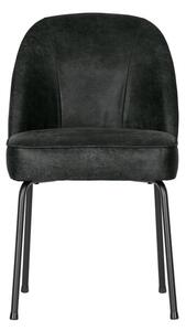 Černé kožené jídelní židle v sadě 2 ks Vogue – BePureHome