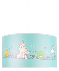 Duolla - Dětský lustr na lanku UNICORN 1xE27/15W/230V pr. 35 cm