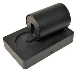 Nástěnné bodové svítidlo TAFT 1xGU10/30W/230V USB černá
